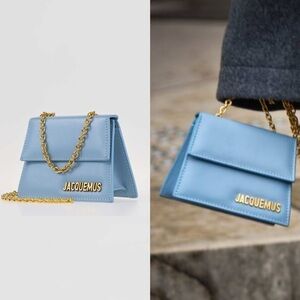 Jacquemus Le Piccolo Bag Light Blue Leather